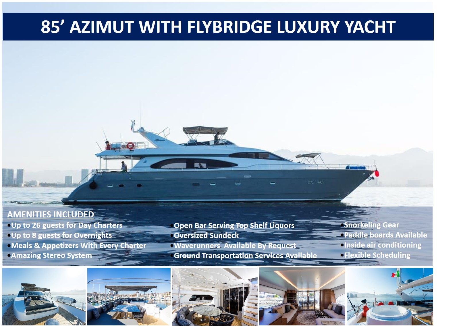 85 Ft Azimut Luxury Yacht